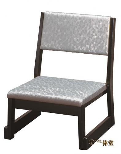 本堂用お詣り椅子木製(座高26㎝)5脚入シルバー