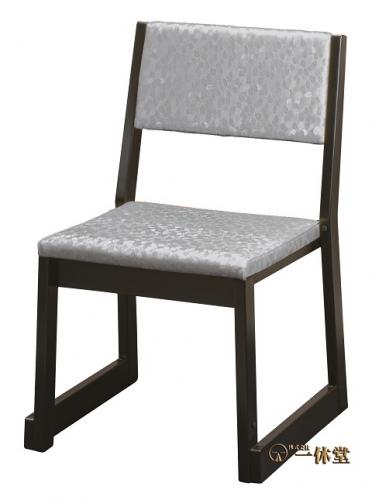本堂用お詣り椅子(木製)1脚シルバー