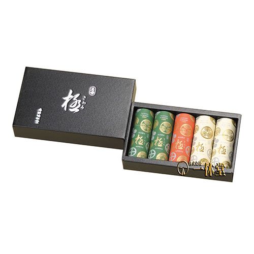 極　進物(雪月花)円筒形5本セット