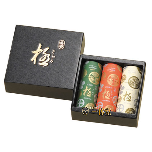 極　進物(雪月花)円筒形3本セット
