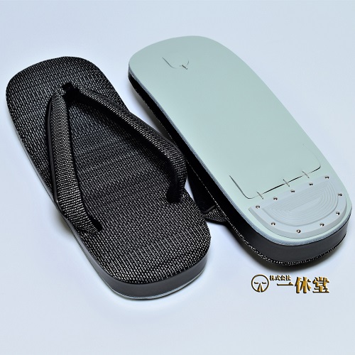 ホースヘアー本革底草履　グレー