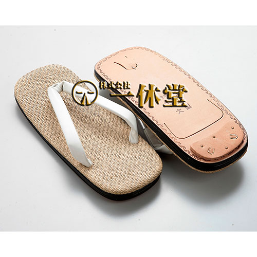 本革五枚重底PP表白革花緒