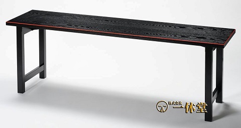 木製法要机(黒面朱)6尺　幅180×奥行45×高さ60㎝