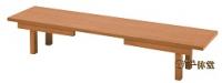 木製座卓兼用法要机(黒面朱)6尺　幅180×奥行60×高さ60㎝
